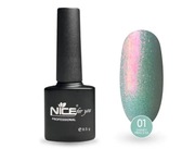 Lakier hybrydowy Nice for You Princess nr 01 Jasmine – Niebieski, 8.5 g 