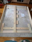 ŁÓŻKO DREWNIANE SOSNOWE 140X200 Nowa rama 