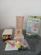 Montessori drewniana gra planszowa, gra planszowa, rodzina 