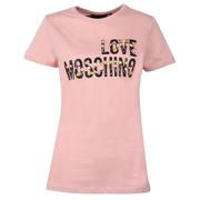 Love Moschino nowa różowa koszulka logo t-shirt r M