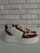 Nowe sneakersy Chiara Ferragni r. 40 – białe/brązowe na grubej podeszwie
