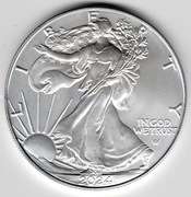 Amerykański orzeł 2024r - 1uncja srebra