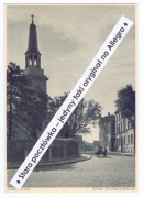 JAROCIN (JAROTSCHIN) Adolf Hitler Strasse, kościół i wóz konny ~1940