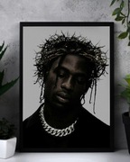 Plakat A3 Travis Scott aesthetic Black Jesus