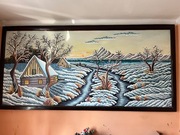 ,, Kręte dwie rzeki’’ obraz olejny