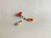 zawieszki z koralikami Jablonex, trzy sztuki