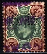 Wielka Brytania 1902 Mi 109 King Edward VII [PERFIN SB]