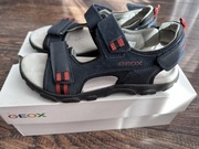 Sandały GEOX rozmiar 37 granatowo - czerwone