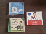 3 audiobooki: detektyw pozytywka, przygody Mikołajka, dziennik cwaniaczka