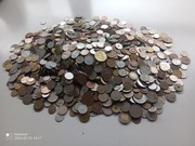 Zestaw ponad 10 kilogramów monet świat od złotówki.