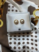 Christian Dior vintage klipsy, 1996 r., oryginał, dokument zakupu