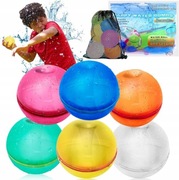 Balony Na Wodę z magnesem 6 Szt. + Siatka Wielokrotnego Użytku Impreza