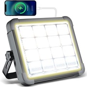 Reflektor budowlany LED, akumulator 192 LED, panel słoneczny