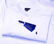 Koszula Polo Ralph Lauren L 42 Imperial semi-shiny stretch biała amiri 