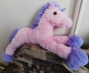 Konik różowy duży puchaty