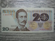 BANKNOT PRL 20 ZŁOTYCH 1982 ROK SERIA S TRAUGUTT