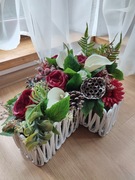 Wiązanka na grób, Stroik na cmentarz krzyż 