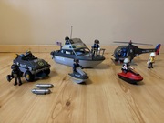 Playmobil Zestaw Łódź Policyjna z amfibią i helikopterem 9043
