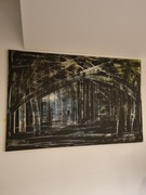 Obraz Abstrakcja 115x75 ręcznie malowany!