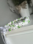 Nowy wianek komunijny na głowę do pierwszej komunii Świętej biały 