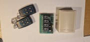 Sterownik 2 piloty 4 kanały 4x10A 433MHz