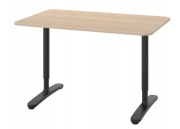 BEKANT Biurko, okleina dębowa 140x60x65cm