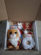 Box prezent świąteczny  dziewczynka pluszak akcesoria do włosów biżuteria