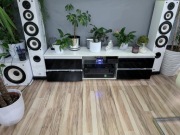 Szafka RTV czarno biała 