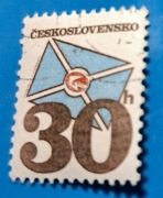 Znaczek pocztowy  Czechosłowacja 30h koperta emblematy pocztowe