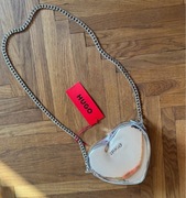 Hugo Boss torebka serduszko srebrne