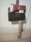 Zabytkowy topór strażacki - niemiecki / toporek 