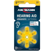 BATERIE DO APARATÓW SŁUCHOWYCH ANSMANN 6SZT 10