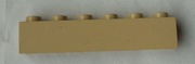 LEGO 3009 klocek Tan 1x6 3053