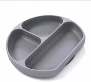 Silikonowy talerzyk dla dzieci Miracle Baby 3 przegródki 