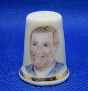 Naparstek Kolekcjonerski Porcelanowy Ręcznie Malowany Roy Castle 