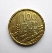 100 Peset 1995 r. Hiszpania F.A.O.