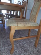 krzesła dębowe tapicerowane 10 szt