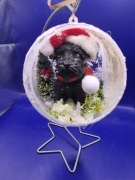 Bombka3d Z  ręcznie wykonanym Sznaucer miniaturowy 