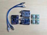 UNO - klon Arduino UNO - 2 moduły + MultiFunction Shield