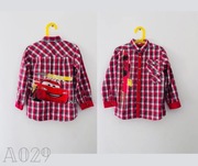 Koszula w kratę 122cm 7lat długi rękaw CoolClub zygzak McQueen A029