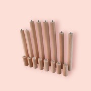 Nogi drewniane bukowe Nóżki toczone drewno Buk