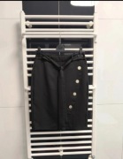 Klasyczna elegancka spódniczka czarna Szachownica S 36