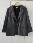 Jednorzędowa ciemnoszara marynarka H&M