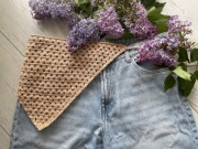 Szydełkowa bandana chusta