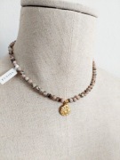 Naszyjnik SONNE | Labradoryt różowy