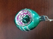 Bombka choinkowa szklana reflektorek PRL 5 cm