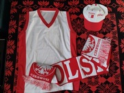 Zestaw kibica - koszulka L, czapka , szalik