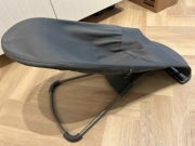 BabyBjorn, leżaczek, Bliss Cotton, Petal Quilt, antracytowy