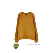Bluza Pull & Bear S oversize musztardowa