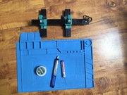 Mata silikonowa do lutowania, cyna, kalafonia, i reszta dodatków